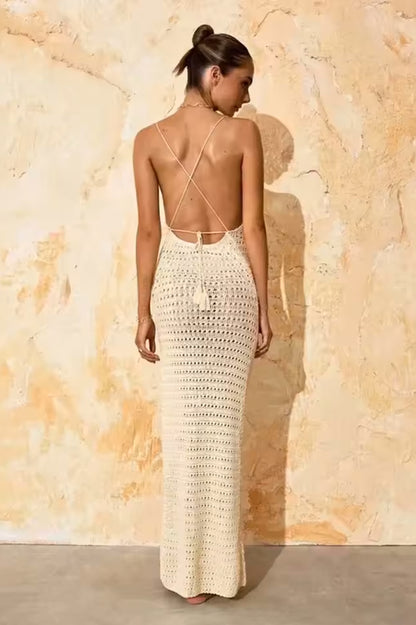 Pearl-Strapped Ruched Mini Dress – Champagne Mirage Edition
