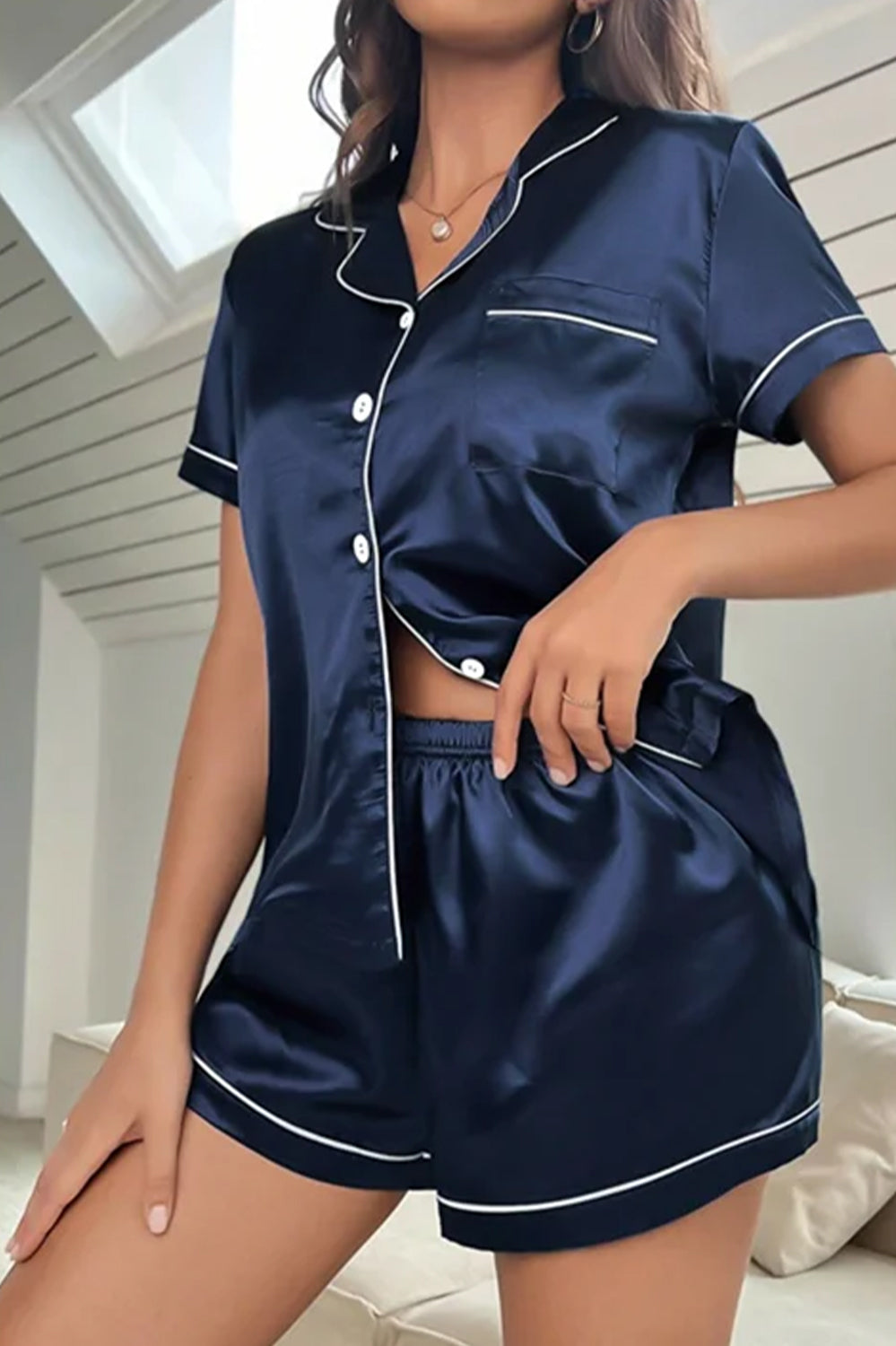 Everyday Bliss Ribbed Cotton Lounge Set – Soft Serenity
