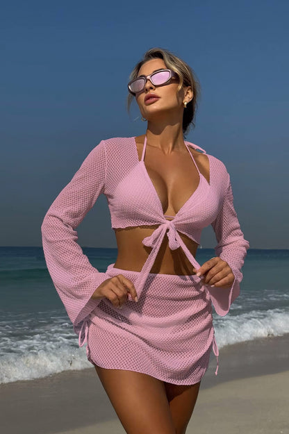 Pastel Riviera Bikini Set – Sugar Peach & Mint Kiss