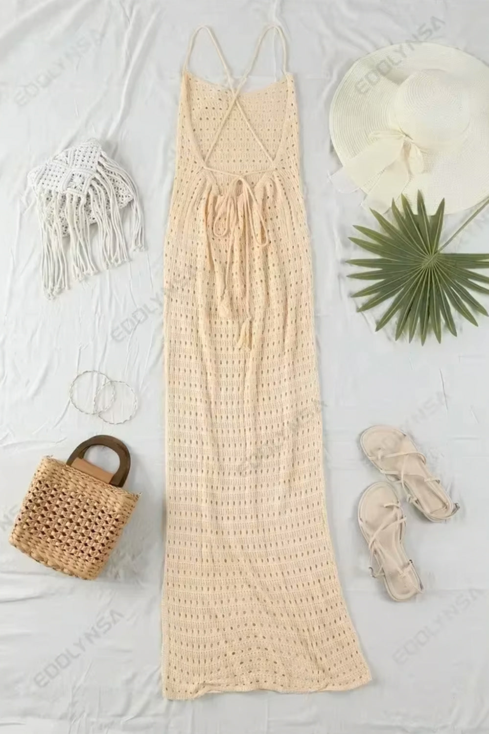 Pearl-Strapped Ruched Mini Dress – Champagne Mirage Edition