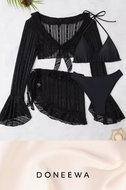 Ivory Garden Lace Lounge Set – Vintage Romance Edition