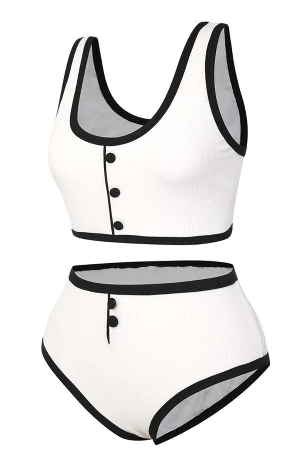 Côte Noire Textured Bikini Set – Black Pearl Edition