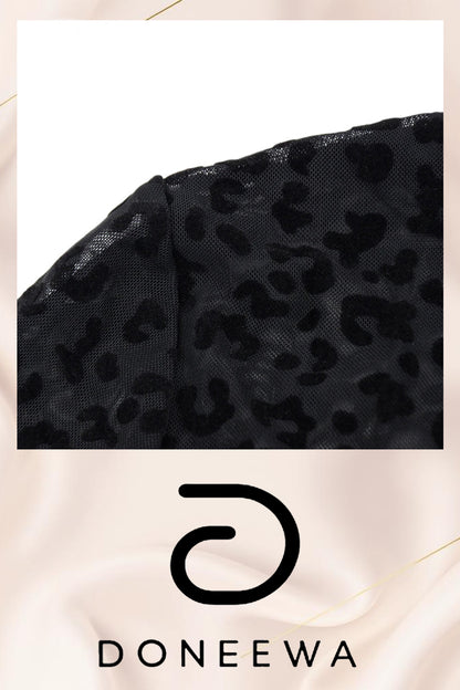 Elegant Lace Bodystocking with Cutout Mesh – Free Size Seductive Fit