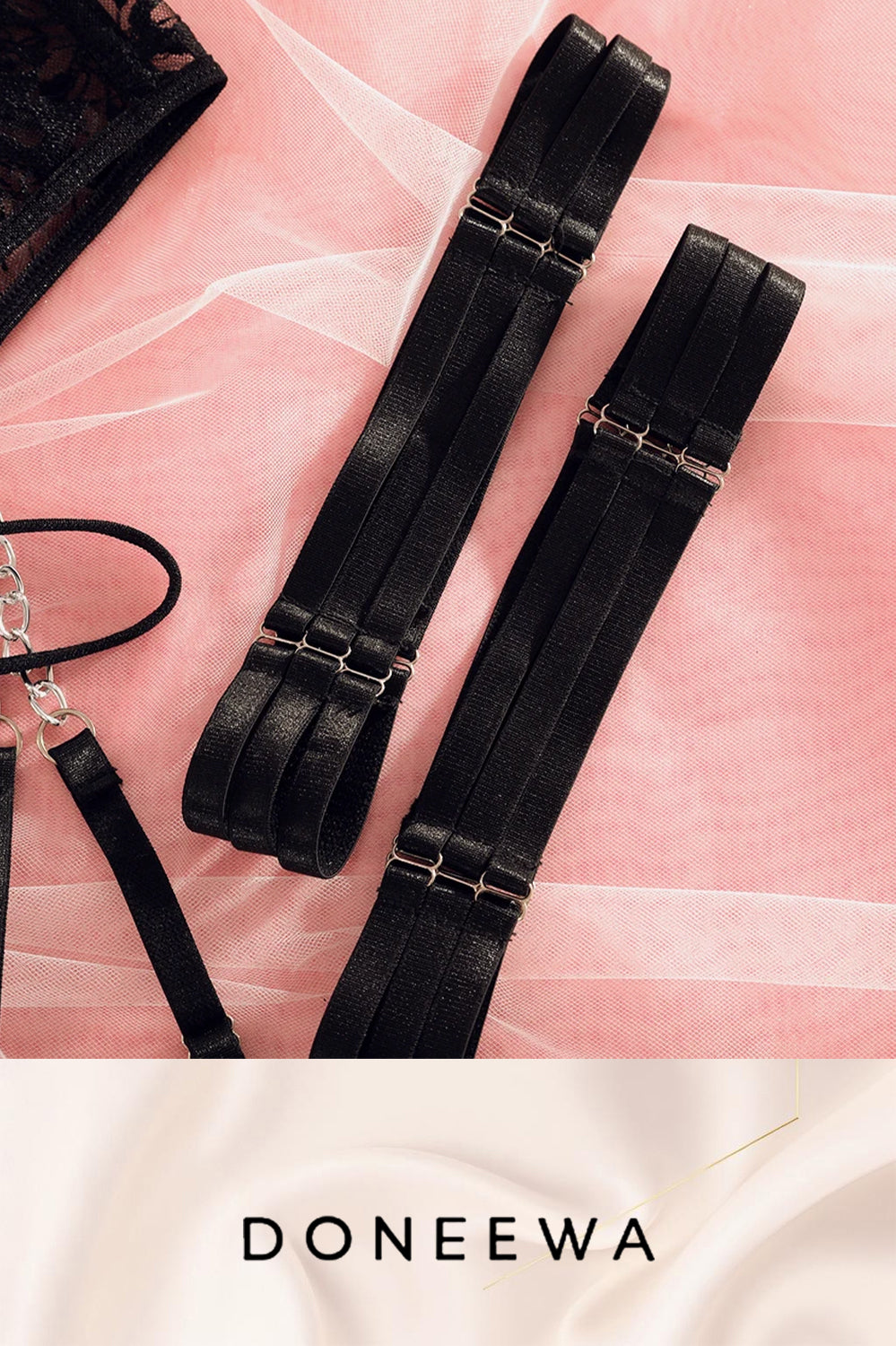 Luxury Lace Chain Lingerie Set – Ultimate Temptation Edition